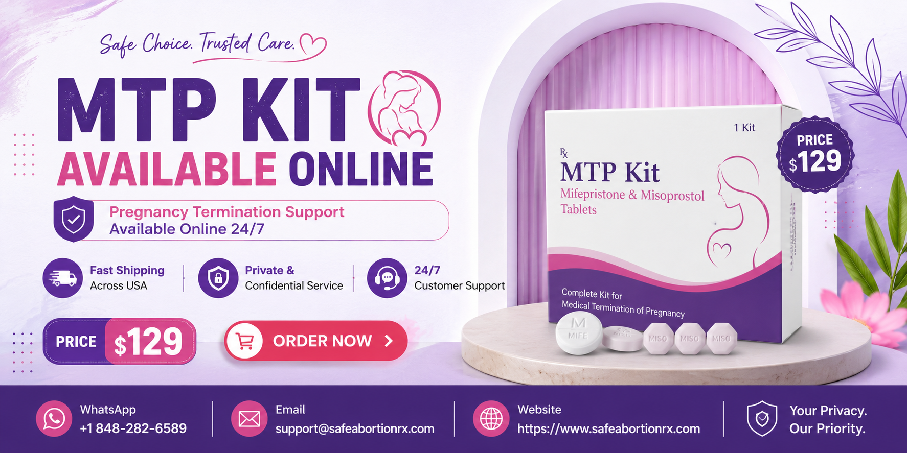 MTP Kit in Texas – Abortion Pill Information & Medical Overview