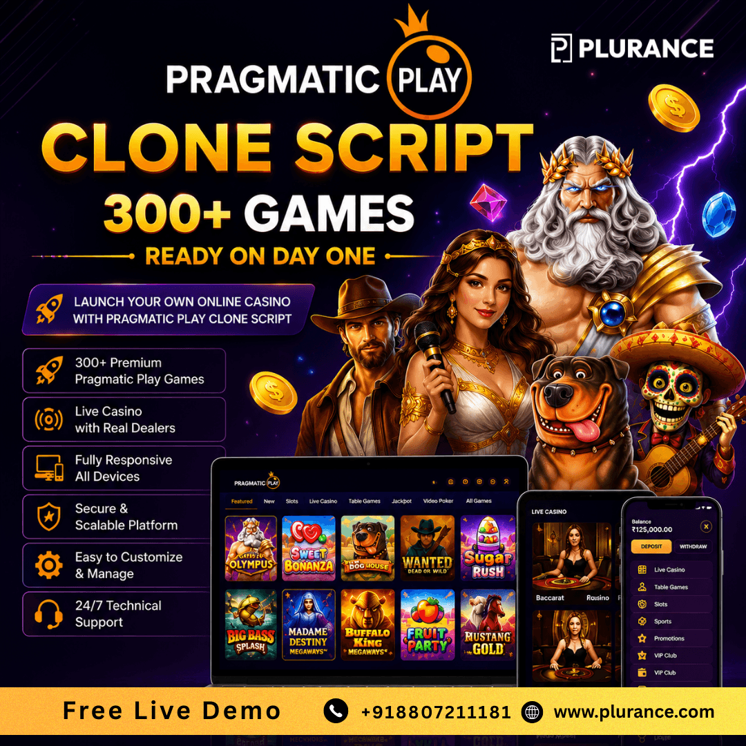 300+ Games Ready on Day One — Pragmatic Play Clone Script