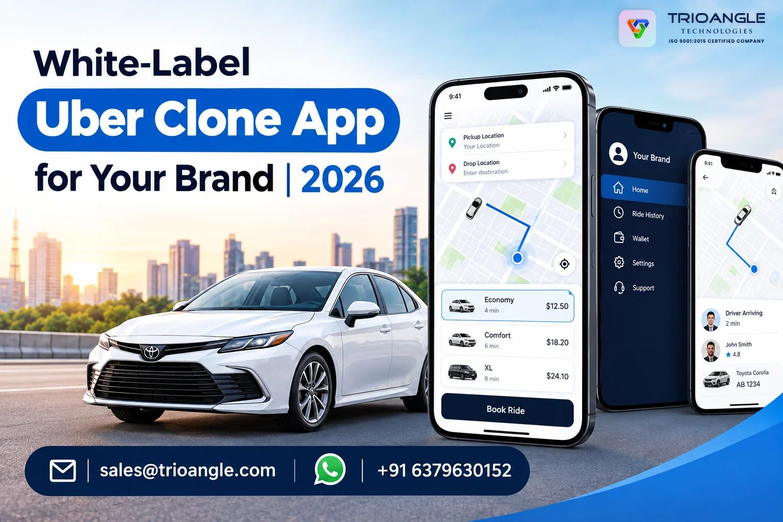 White-Label Uber Clone App for Your Brand | 2026