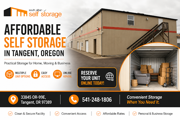 Affordable storage units in Tangent for Easy, Secure Storage