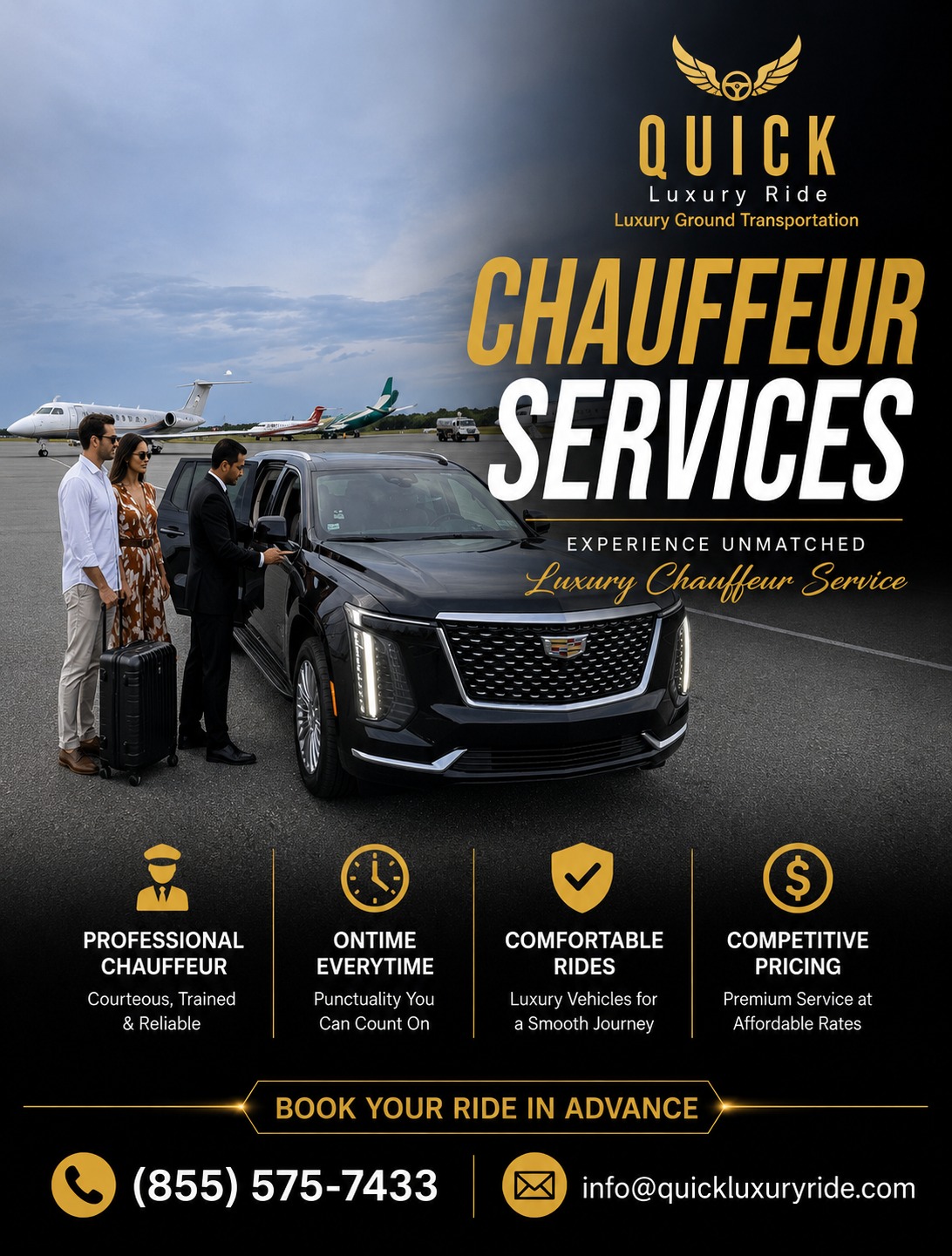 Laguardia to Manhattan car service- Call 18555Qlride