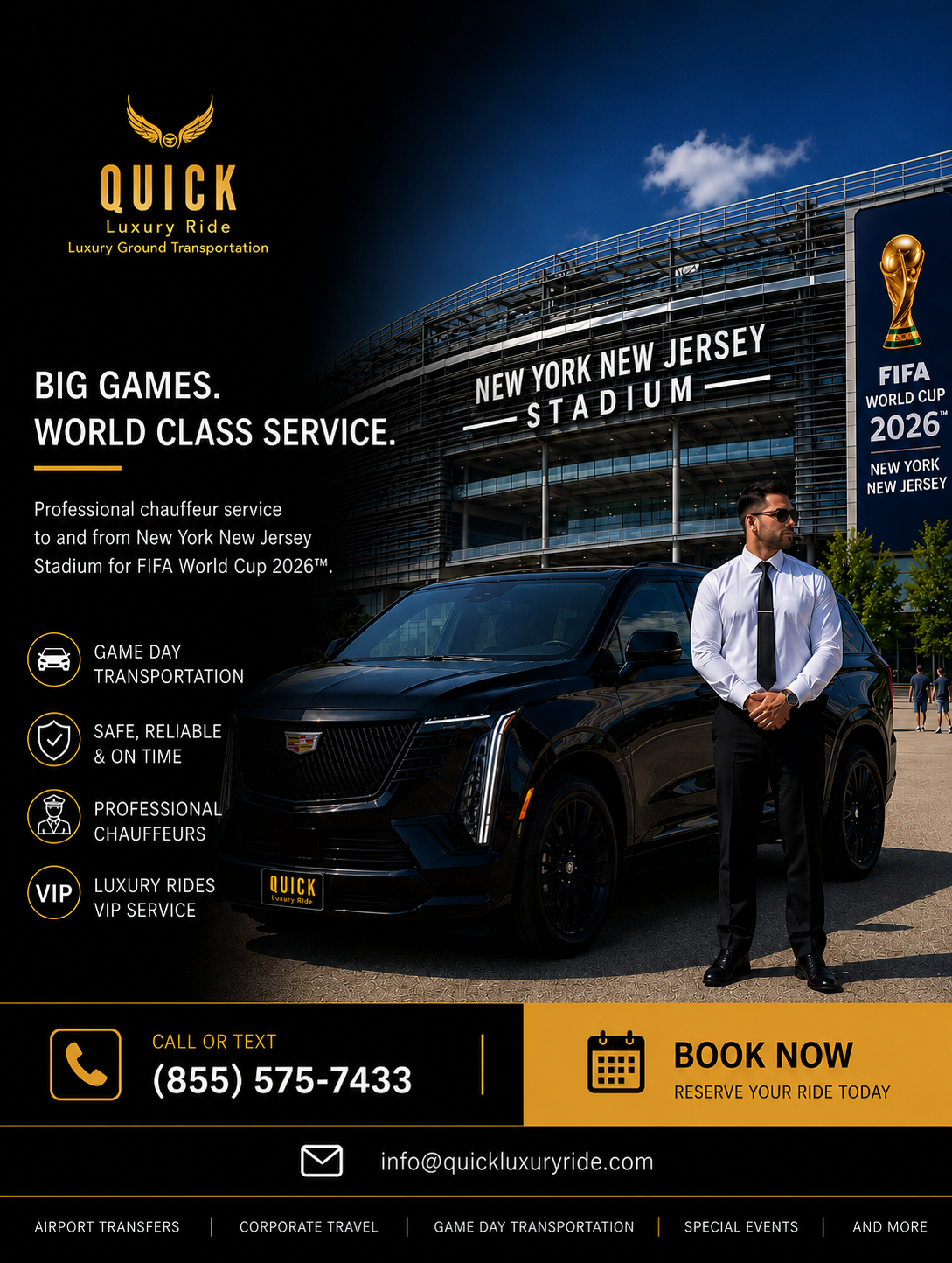 Luxury Rides for FIFA World Cup 2026 in New York & New Jersey