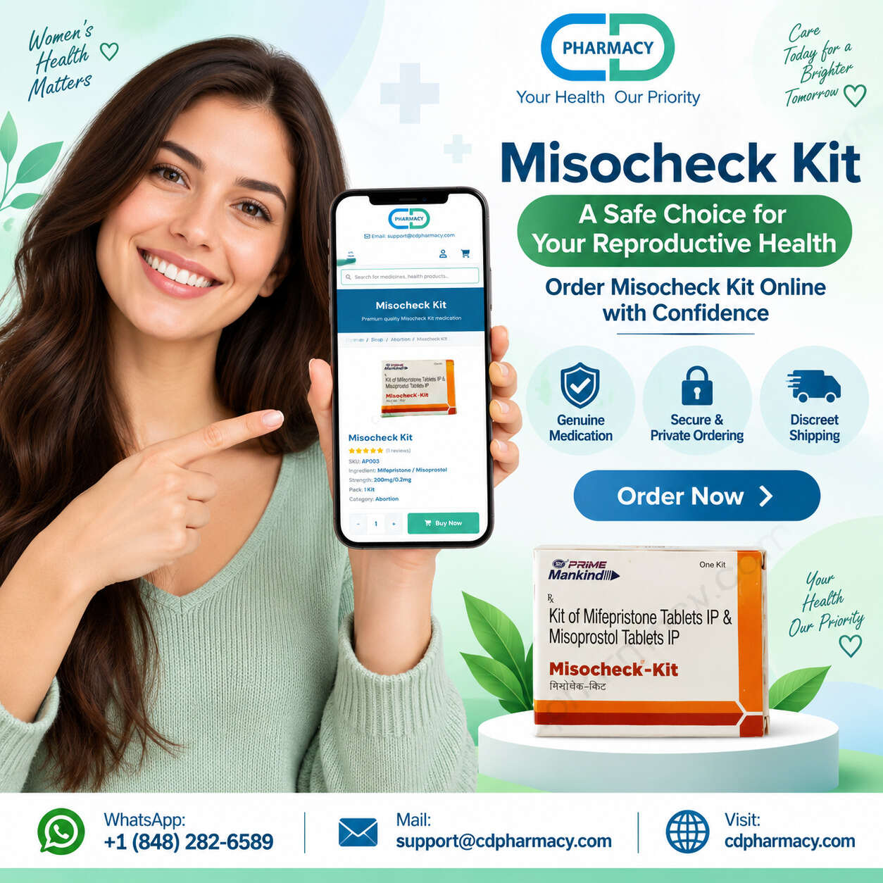 Misocheck Kit for Abortion Pill Options