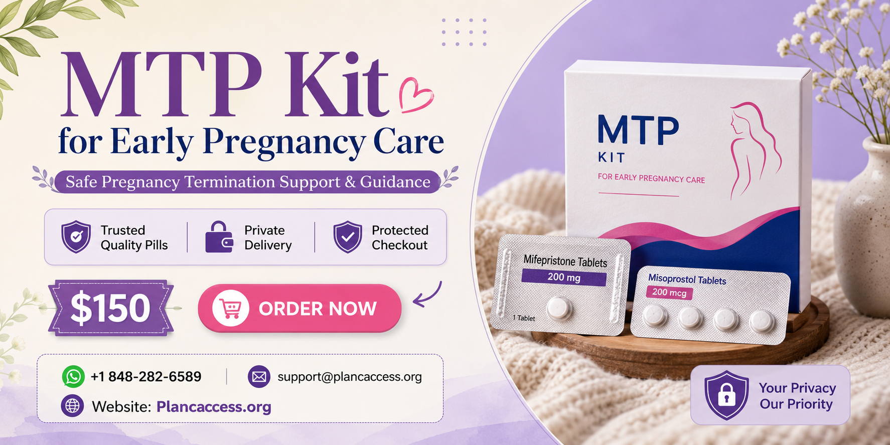 Buy MTP Kit Online in Mississippi – Side Effects Guide